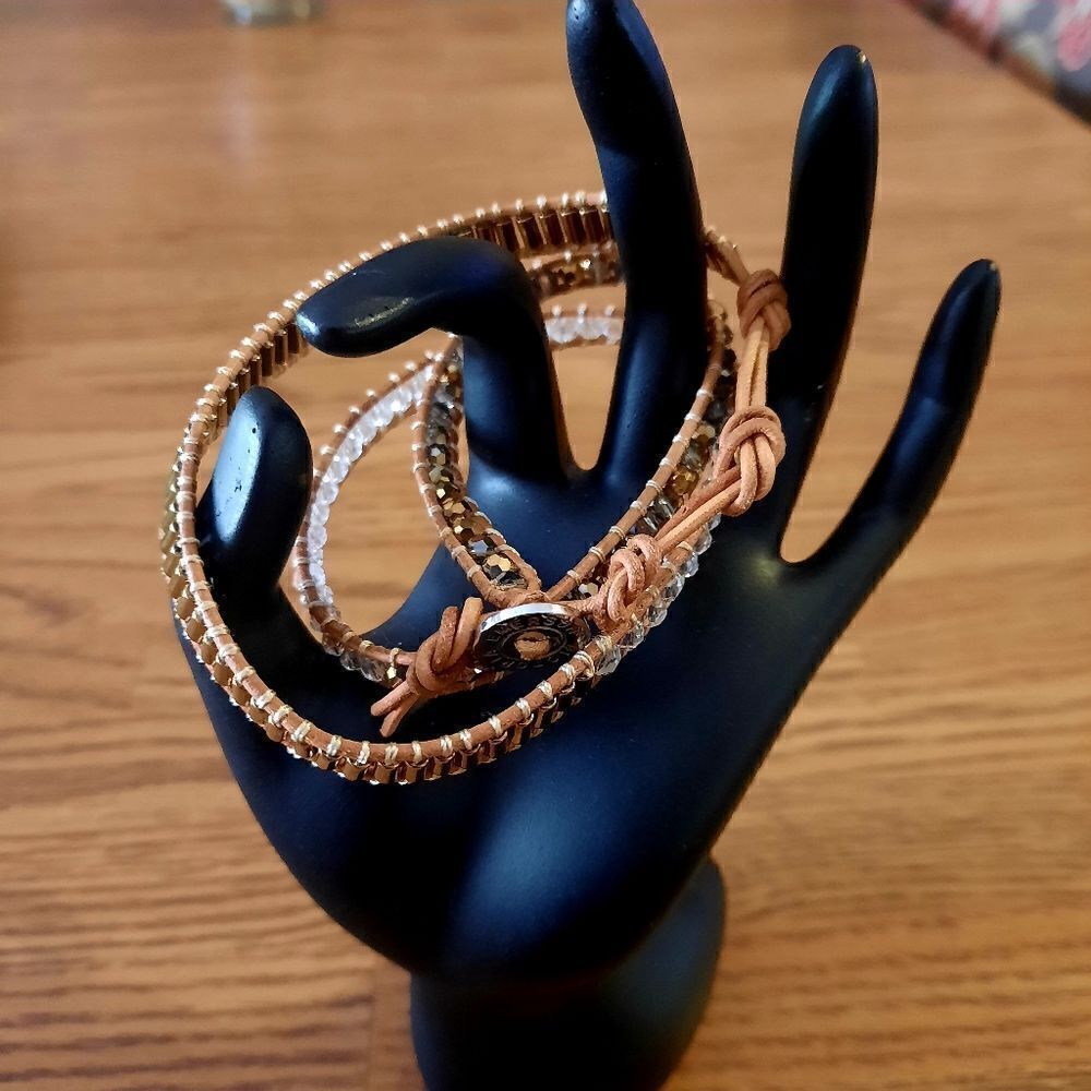 VICTORIA EMERSON Beaded Wrap Bracelet BOHEMIAN! - Picture 2 of 9